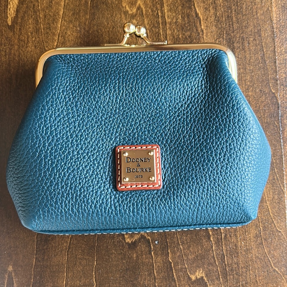 Dooney & Bourke Kisslock Wallet Teal